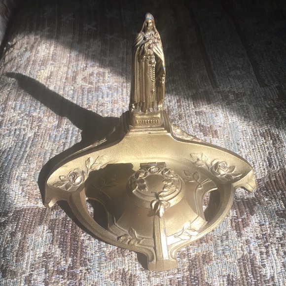 Antique St. Therese Inkwell - Picture 2 of 7